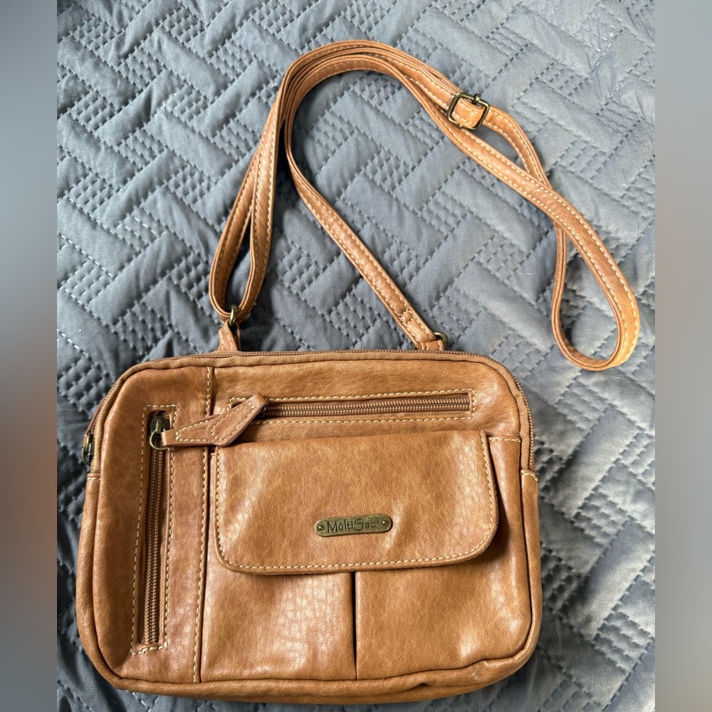 Multisac Brown Crossbody Bag‎
